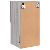 Grauer TV-Schrank Misu 30,5x30x60cm (mit LED-Beleuchtung Sonoma)