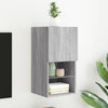 Grauer TV-Schrank Misu 30,5x30x60cm (mit LED-Beleuchtung Sonoma)
