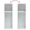 Weißer TV-Schrank mit LED-Beleuchtung Misu 30,5x30x90cm