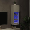 Weißer TV-Schrank mit LED-Beleuchtung Misu 30,5x30x90cm