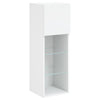 Weißer TV-Schrank mit LED-Beleuchtung Misu 30,5x30x90cm