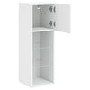 Weißer TV-Schrank mit LED-Beleuchtung Misu 30,5x30x90cm