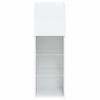 Weißer TV-Schrank mit LED-Beleuchtung Misu 30,5x30x90cm