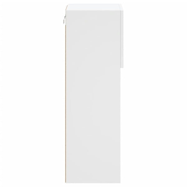 Weißer TV-Schrank mit LED-Beleuchtung Misu 30,5x30x90cm