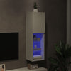 Weißer TV-Schrank mit LED-Beleuchtung Misu 30,5x30x102cm