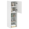 Weißer TV-Schrank mit LED-Beleuchtung Misu 30,5x30x102cm