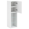 Weißer TV-Schrank mit LED-Beleuchtung Misu 30,5x30x102cm