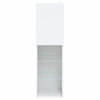 Weißer TV-Schrank mit LED-Beleuchtung Misu 30,5x30x102cm