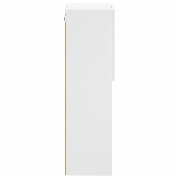 Weißer TV-Schrank mit LED-Beleuchtung Misu 30,5x30x102cm