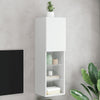 Weißer TV-Schrank mit LED-Beleuchtung Misu 30,5x30x102cm
