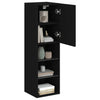 Schwarzes TV-Möbel Misu mit LED-Beleuchtung 30,5x30x102cm