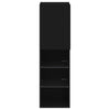 Schwarzes TV-Möbel Misu mit LED-Beleuchtung 30,5x30x102cm