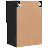 Musta tv-taso led-valoilla Misu 40,5x30x60cm