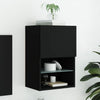 Musta tv-taso led-valoilla Misu 40,5x30x60cm
