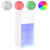 Weißer TV-Schrank mit LED-Beleuchtung Misu 40,5x30x90cm