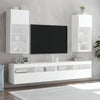 Weißer TV-Schrank mit LED-Beleuchtung Misu 40,5x30x90cm