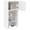 Weißer TV-Schrank mit LED-Beleuchtung Misu 40,5x30x90cm