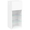Weißer TV-Schrank mit LED-Beleuchtung Misu 40,5x30x90cm
