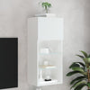 Weißer TV-Schrank mit LED-Beleuchtung Misu 40,5x30x90cm