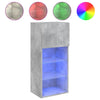 Betongrauer TV-Schrank mit LED-Beleuchtung Misu 40,5x30x90cm