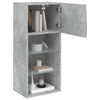 Betongrauer TV-Schrank mit LED-Beleuchtung Misu 40,5x30x90cm