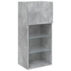 Betongrauer TV-Schrank mit LED-Beleuchtung Misu 40,5x30x90cm