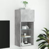 Betongrauer TV-Schrank mit LED-Beleuchtung Misu 40,5x30x90cm