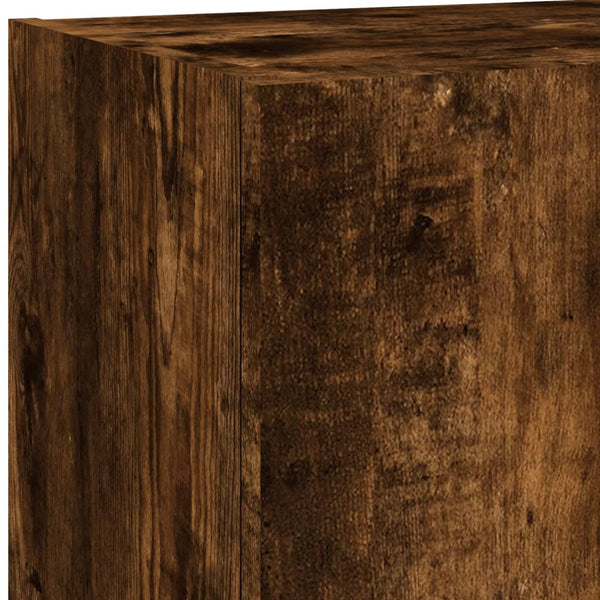 TV-Schrank aus Säuleneiche mit LED-Beleuchtung Misu 40,5x30x90cm