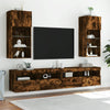 TV-Schrank aus Säuleneiche mit LED-Beleuchtung Misu 40,5x30x90cm
