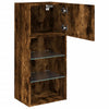 TV-Schrank aus Säuleneiche mit LED-Beleuchtung Misu 40,5x30x90cm