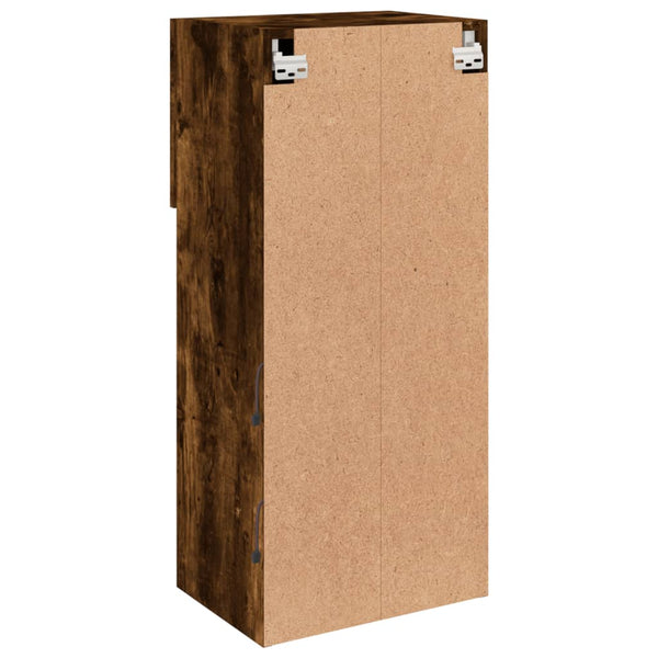 TV-Schrank aus Säuleneiche mit LED-Beleuchtung Misu 40,5x30x90cm