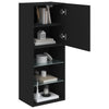 Schwarzer TV-Schrank mit LED-Beleuchtung Misu 40,5x30x102cm
