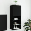 Schwarzer TV-Schrank mit LED-Beleuchtung Misu 40,5x30x102cm