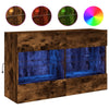 Räuchereiche TV-Wandschrank Francisqui 98,5x30x60,5cm (mit LED-Beleuchtung)