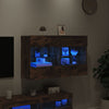Räuchereiche TV-Wandschrank Francisqui 98,5x30x60,5cm (mit LED-Beleuchtung)