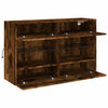 Räuchereiche TV-Wandschrank Francisqui 98,5x30x60,5cm (mit LED-Beleuchtung)