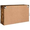 Räuchereiche TV-Wandschrank Francisqui 98,5x30x60,5cm (mit LED-Beleuchtung)