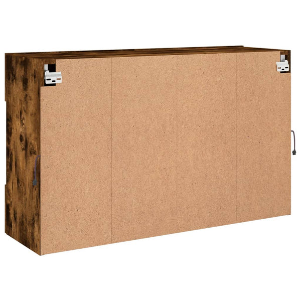 Räuchereiche TV-Wandschrank Francisqui 98,5x30x60,5cm (mit LED-Beleuchtung)