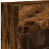 Räuchereiche TV-Wandschrank Francisqui 98,5x30x60,5cm (mit LED-Beleuchtung)