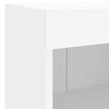 Weiße Nachttische mit LED-Beleuchtung zur Wandmontage Vladislava (2er-Set)