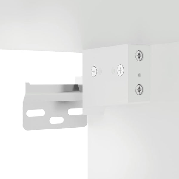 Weißer TV-Unterschrank mit LED-Beleuchtung Vladislava 60x30x30cm (2 Stück)