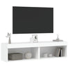 Weißer TV-Unterschrank mit LED-Beleuchtung Vladislava 60x30x30cm (2 Stück)