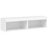 Weißer TV-Unterschrank mit LED-Beleuchtung Vladislava 60x30x30cm (2 Stück)