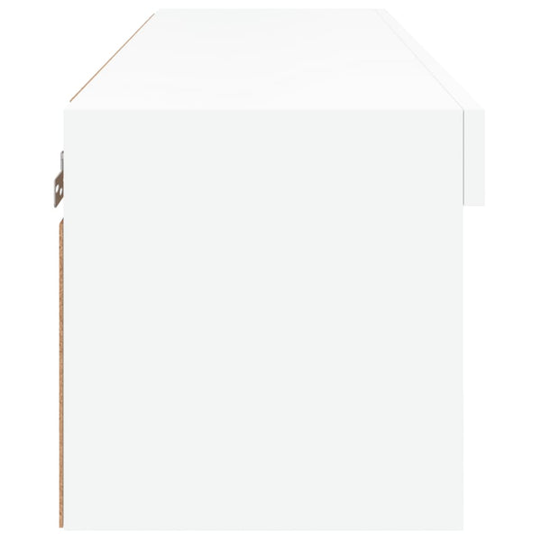 Weißes TV-Lowboard mit LED-Beleuchtung Vladislava 80x30x30cm
