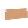 Weißes TV-Lowboard mit LED-Beleuchtung Vladislava 80x30x30cm