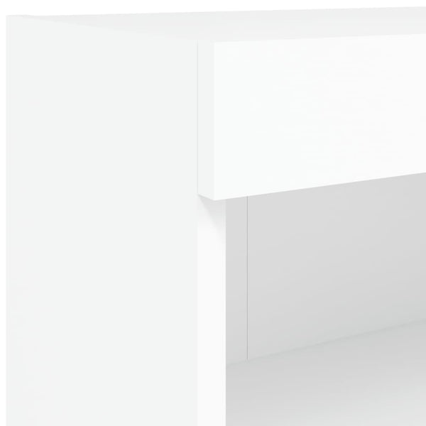 Weißes TV-Lowboard mit LED-Beleuchtung Vladislava 80x30x30cm