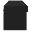 Musta tv-taso led-valoilla Vladislava 80x30x30cm