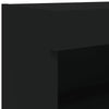 Musta tv-taso led-valoilla Vladislava 80x30x30cm