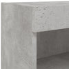 Betongraues TV-Board mit LED-Beleuchtung Vladislava 80x30x30cm