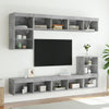 Betongraues TV-Board mit LED-Beleuchtung Vladislava 80x30x30cm